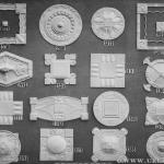 Blatt 04 Stuckrosetten