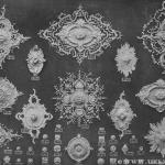 Blatt 13 Stuckrosetten