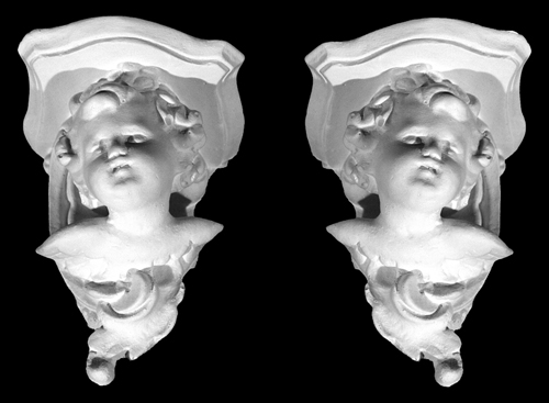 Eine schöne Ansicht vom Stuckteil Konsolen Nummer: M9 Beachten Sie bitte. Die Originalgröße entspricht nicht der hier dargestellten Stuckleisten.